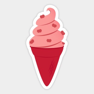 Heart Ice Cream Sticker